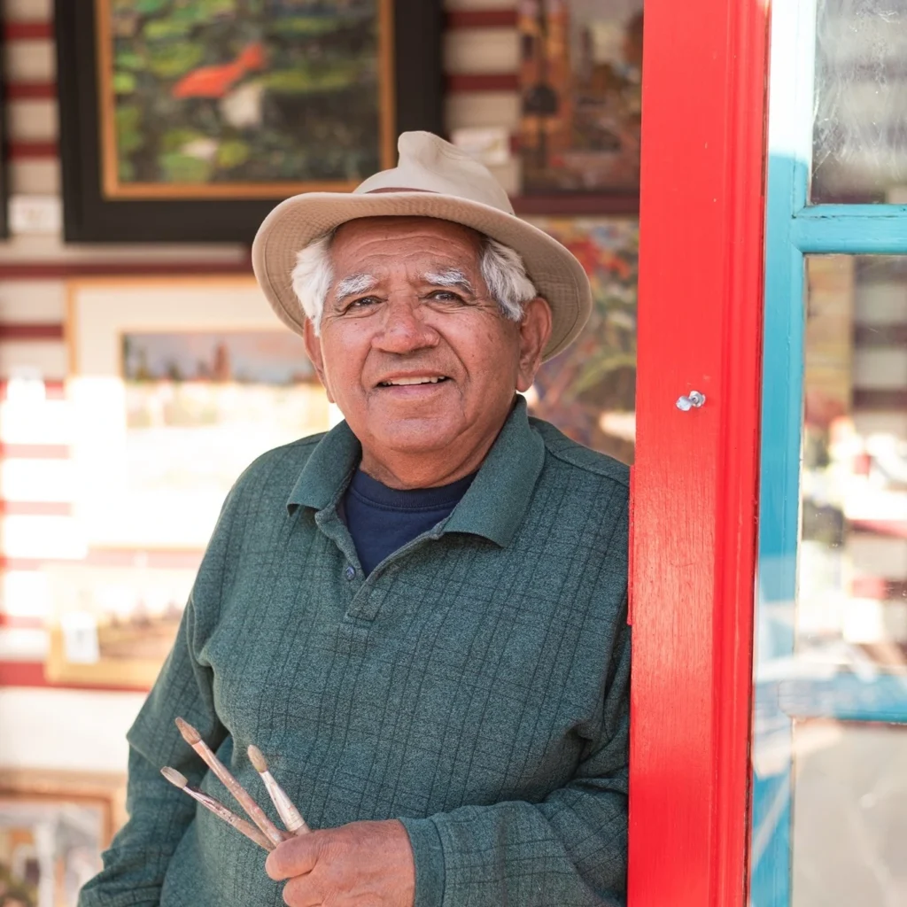 Portrait of San Diego artist Edward Juarez